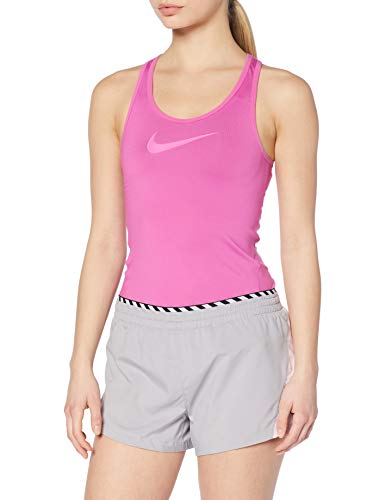 NIKE W NK Elevate SD Pantalones Cortos de Deporte, Mujer, Atmosphere Grey/Pink Foam/bla, S