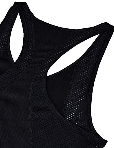 NIKE W NK Run Tank Camiseta sin Mangas, Mujer, Black/Black/Reflective silv, XS