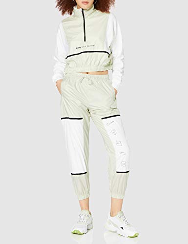 NIKE - W NSW Pant Wvn Archive RMX, Pantalones Deportivos para Mujer, Mujer, Pantalones Deportivos, CU6395, Light Bone/White/Black, XS