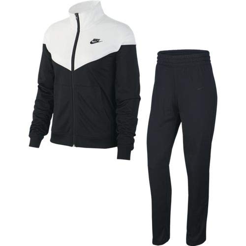 NIKE W NSW TRK Suit PK Chándal, Mujer, Black/White/Black, M