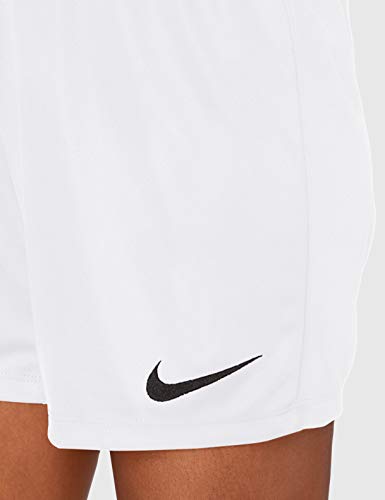 NIKE W Park II Knit NB Pantalón Corto, Mujer, Blanco (White/Black), M