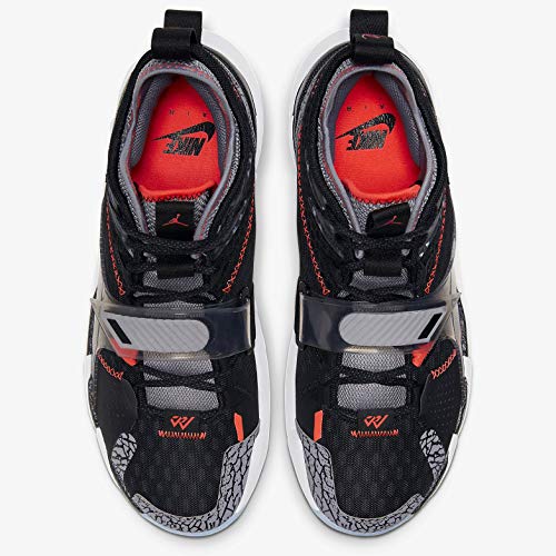 Nike Why Not Zer0.3 Cd3003-006 - Zapatillas de baloncesto para hombre, negro (Black/Bright Crimson-cement Grey-white), 45.5 EU