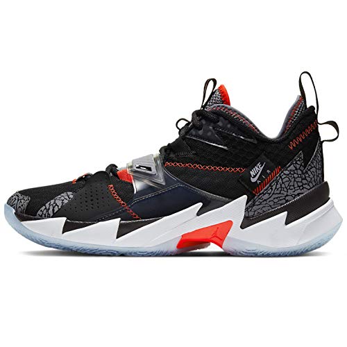 Nike Why Not Zer0.3 Cd3003-006 - Zapatillas de baloncesto para hombre, negro (Black/Bright Crimson-cement Grey-white), 45.5 EU
