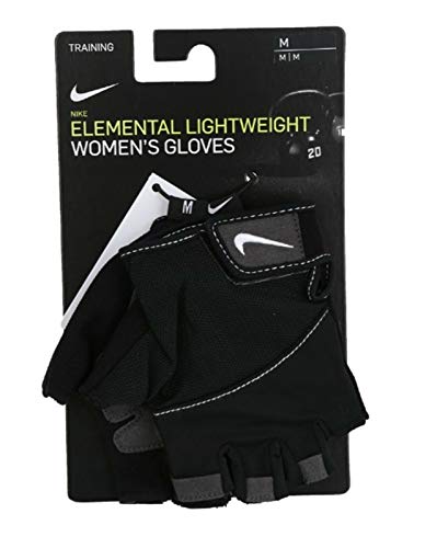 NIKE Women Elemental Fitness Gloves Guantes, Mujer, Negro (Negro), L NIKE Women Elemental Fitness Gloves Guantes, Mujer, Negro (Negro), L