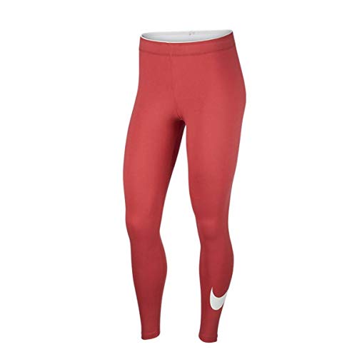 NIKE Women's Sportswear Legging Mallas y Leggings, Mujer, Light Redwood/White, XL