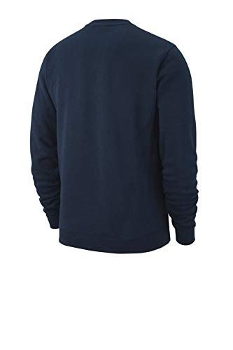 NIKE Y CRW FLC TM Club19 Sudadera, Niños, Obsidian/White, M