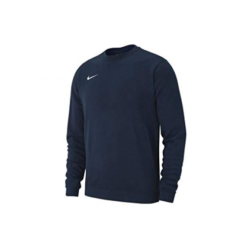 NIKE Y CRW FLC TM Club19 Sudadera, Niños, Obsidian/White, M NIKE Y CRW FLC TM Club19 Sudadera, Niños, Obsidian/White, M