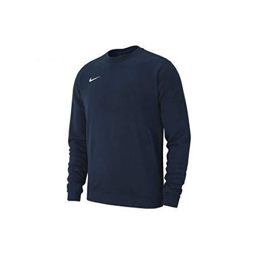 NIKE Y CRW FLC TM Club19 Sudadera, Niños, Obsidian/White, M