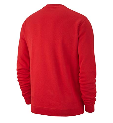 NIKE Y CRW FLC TM Club19 Sudadera, Niños, University Red/White, S