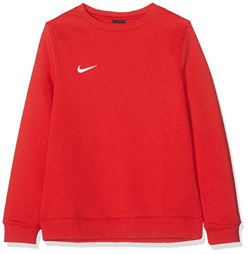 NIKE Y CRW FLC TM Club19 Sudadera, Niños, University Red/White, S