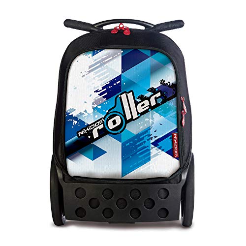 Nikidom Roller Cool Blue, Mochila Escolar con Carro