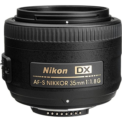 Nikon AF-S DX Nikkor 35 mm f/1.8 G - Objetivo para montura F, distancia focal fija 52.5 mm, apertura f/1.8G, negro - Versión Europea