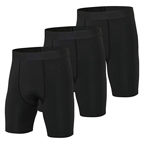 Niksa Mallas Cortas Running Hombre Pantalones Cortos de Compresión para Deporte, Fitness, Gym Negro Medium Niksa Mallas Cortas Running Hombre Pantalones Cortos de Compresión para Deporte, Fitness, Gym Negro Medium