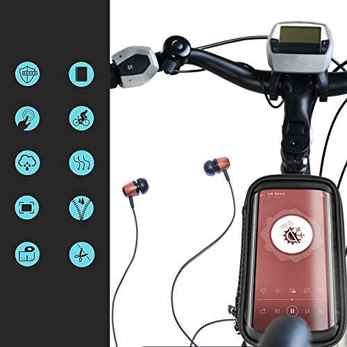 Niluoya Bolsa de Movil Bicicleta Manillar, Soporte Impermeable Accesorios Bicletas Porta Bike Montaña Frame Bag, Táctil de Tubo Superior Delantero, para Teléfono Inteligente por Debajo de 6,5 Pulgadas Niluoya Bolsa de Movil Bicicleta Manillar, Soporte Impermeable Accesorios Bicletas Porta Bike Montaña Frame Bag, Táctil de Tubo Superior Delantero, para Teléfono Inteligente por Debajo de 6,5 Pulgadas