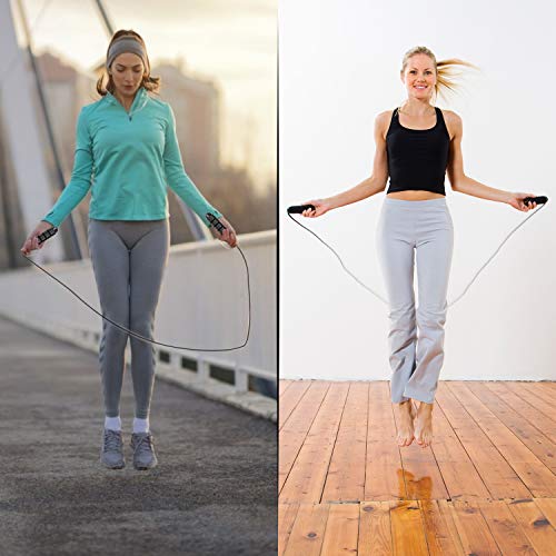 Niluoya Cuerda Saltar, Ajustable de 3M Profesión Cuerda de Salto de Velocidad, con Mango de Espuma de Suave Combas para Mujer Hombre Gym Fitness Ejercicio Crossfit Quema Grasa Aumentar la Resistencia Niluoya Cuerda Saltar, Ajustable de 3M Profesión Cuerda de Salto de Velocidad, con Mango de Espuma de Suave Combas para Mujer Hombre Gym Fitness Ejercicio Crossfit Quema Grasa Aumentar la Resistencia