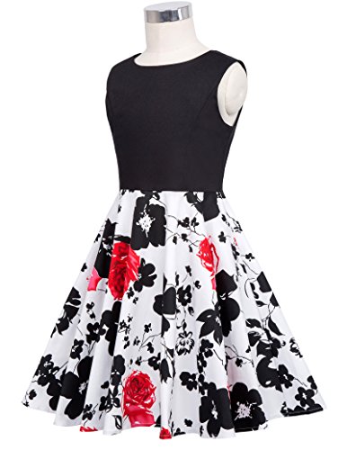 Niña Vestido Negro de Verano Corto para Cóctel Fiesta de Noche 6 Años CL600-3 Niña Vestido Negro de Verano Corto para Cóctel Fiesta de Noche 6 Años CL600-3