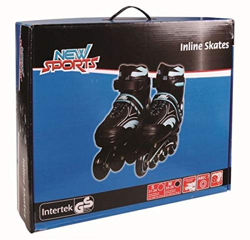 Ningbo Huisheng Sp/outdoor Goods & Co. KG New Sports ABEC 7 - Patines en línea (Talla 35-38), Color Azul Ningbo Huisheng Sp/outdoor Goods & Co. KG New Sports ABEC 7 - Patines en línea (Talla 35-38), Color Azul