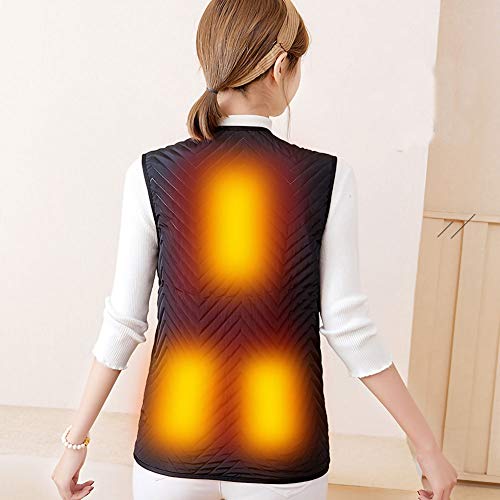 NINI Eléctrica calienta Chaleco de la Ropa de Calentamiento a Prueba de frío Calor Temperatura Constante Inteligente de calefacción USB de Carga Chaleco Chaleco de Calentamiento para Las Mujeres,S NINI Eléctrica calienta Chaleco de la Ropa de Calentamiento a Prueba de frío Calor Temperatura Constante Inteligente de calefacción USB de Carga Chaleco Chaleco de Calentamiento para Las Mujeres,S