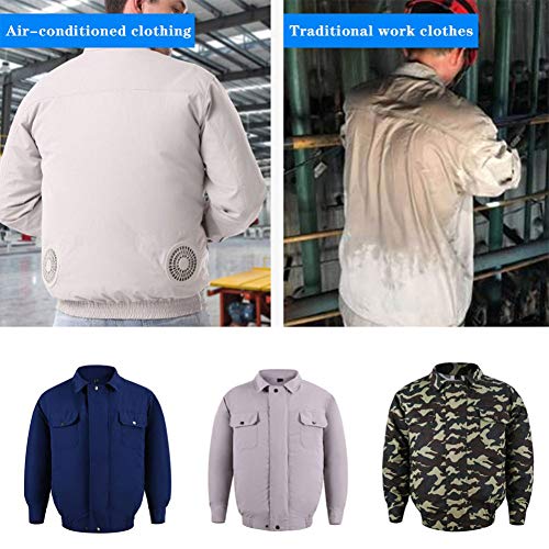 NINI Ropa de Verano con Aire Acondicionado Ajustable, Ropa con Ventilador, Ropa con Ventilador de Carga USB, Ropa de Soldadura, Pesca al Aire Libre, Chaqueta de Ciclismo, Hombres, Mujeres,2,XL NINI Ropa de Verano con Aire Acondicionado Ajustable, Ropa con Ventilador, Ropa con Ventilador de Carga USB, Ropa de Soldadura, Pesca al Aire Libre, Chaqueta de Ciclismo, Hombres, Mujeres,2,XL