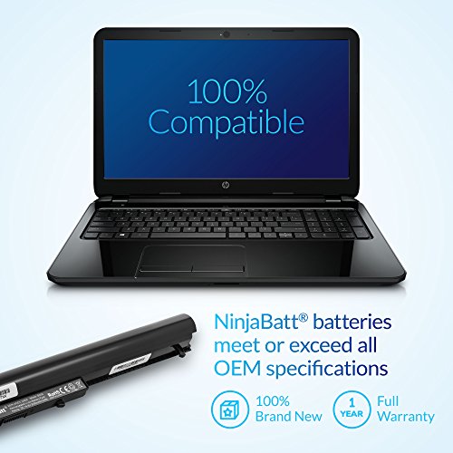 NinjaBatt Batería para HP 740715-001 OA03 OA04 250 G2 250 G3 255 G3 746641-001 746458-851 HSTNN-LB5S 15-D003SL 15-G092SA 15-G094SA TPN-F112 TPN-F113 - Alto Rendimiento [4 Celdas/2200mAh/33wh]