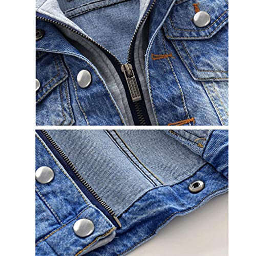 Niño Capucha Chaqueta Vaquera Abrigo Bebé Cazadora Vaquera Niñas Denim Jacket Manga Larga Mezclilla Jacke Trajes De Otoño Invierno Outwear (100cm) Niño Capucha Chaqueta Vaquera Abrigo Bebé Cazadora Vaquera Niñas Denim Jacket Manga Larga Mezclilla Jacke Trajes De Otoño Invierno Outwear (100cm)