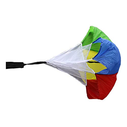 Niños Color Drag Paracaídas Entrenamiento de fuerza Fitness Paracaídas Correr Fuerza explosiva Fuerza de pista y campo Niños Adolescentes y adultos Velocidad de carrera Aterrizaje Arrastre Paracaídas