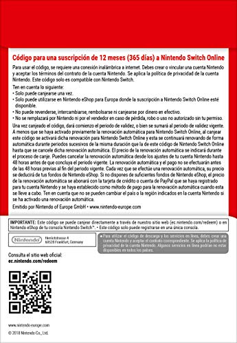 Nintendo Switch Online - 12 Meses | Nintendo Switch - Código de descarga Nintendo Switch Online - 12 Meses | Nintendo Switch - Código de descarga