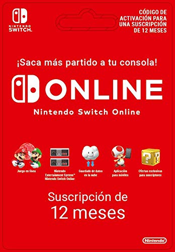 Nintendo Switch Online - 12 Meses | Nintendo Switch - Código de descarga Nintendo Switch Online - 12 Meses | Nintendo Switch - Código de descarga
