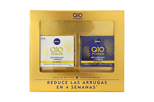 Nivea Q10 Power Set de Cremas para Reducir las Arrugas en 4 Semanas, Día y Noche (2 x 50 ml) Nivea Q10 Power Set de Cremas para Reducir las Arrugas en 4 Semanas, Día y Noche (2 x 50 ml)