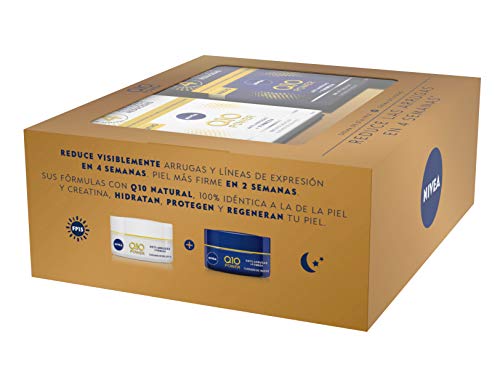 Nivea Q10 Power Set de Cremas para Reducir las Arrugas en 4 Semanas, Día y Noche (2 x 50 ml) Nivea Q10 Power Set de Cremas para Reducir las Arrugas en 4 Semanas, Día y Noche (2 x 50 ml)