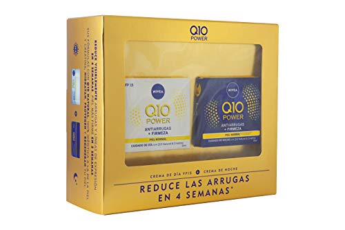Nivea Q10 Power Set de Cremas para Reducir las Arrugas en 4 Semanas, Día y Noche (2 x 50 ml) Nivea Q10 Power Set de Cremas para Reducir las Arrugas en 4 Semanas, Día y Noche (2 x 50 ml)
