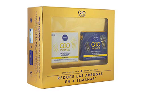 Nivea Q10 Power Set de Cremas para Reducir las Arrugas en 4 Semanas, Día y Noche (2 x 50 ml)