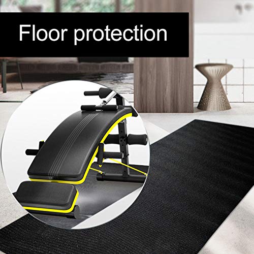 N/J Tapete Protector para Cinta de Correr para Ejercicio, tapete para Equipo de Ejercicio para Bicicleta Debajo de estacionaria, Bicicleta de Spinning, Equipo de Fitness