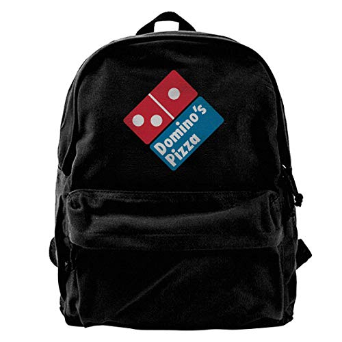 NJIASGFUI Mochila de lona Domino's para pizza, gimnasio, senderismo, portátil, mochila de hombro para hombres y mujeres