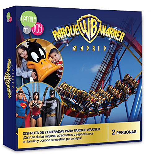 NJOY Experiences - Caja Regalo - Parque Warner - 2 entradas, niños con Altura Inferior a 1m Gratis NJOY Experiences - Caja Regalo - Parque Warner - 2 entradas, niños con Altura Inferior a 1m Gratis