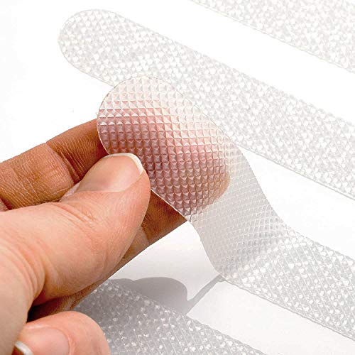 N\O 24 Piezas Tira Antideslizantes, Tiras de Seguridad Adhesivos Antideslizantes para Ducha y Bañera Escaleras, Autoadherentes Transparente Esterilla Antideslizante 2 * 38cm N\O 24 Piezas Tira Antideslizantes, Tiras de Seguridad Adhesivos Antideslizantes para Ducha y Bañera Escaleras, Autoadherentes Transparente Esterilla Antideslizante 2 * 38cm