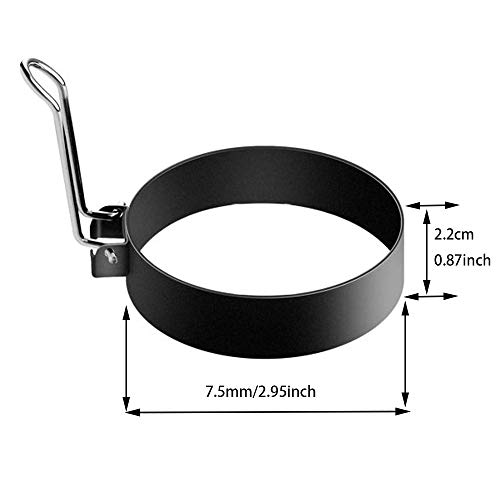 N\O 4 Piezas Huevo Antiadherentes Anillo Molde de Acero Inoxidable para Huevos con Asas Plegables para Hacer Huevo Panqueques Fritos y Escalfados Crumpetas Tortitas con Pinceles y Clip Molde de Huevo N\O 4 Piezas Huevo Antiadherentes Anillo Molde de Acero Inoxidable para Huevos con Asas Plegables para Hacer Huevo Panqueques Fritos y Escalfados Crumpetas Tortitas con Pinceles y Clip Molde de Huevo