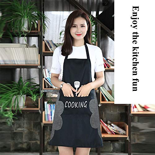 N/O Delantal de Cocina 2 Adorable Delantales de Cocina Delantal Suave Negro y Rojo con Bolsillos Impermeable y fácil de Limpiar Hecho de Tela Impermeable y Lana de Coral Unisex N/O Delantal de Cocina 2 Adorable Delantales de Cocina Delantal Suave Negro y Rojo con Bolsillos Impermeable y fácil de Limpiar Hecho de Tela Impermeable y Lana de Coral Unisex