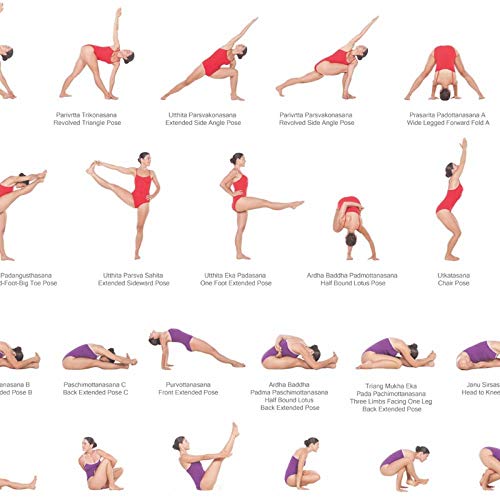 NOBRAND Ashtanga Primary Series Yoga Poster Canvas Art Prints Yoga Room Wall Art Decor Girls Fitness Gifts Gym Art Painting Decoration-40X60cm sin Marco NOBRAND Ashtanga Primary Series Yoga Poster Canvas Art Prints Yoga Room Wall Art Decor Girls Fitness Gifts Gym Art Painting Decoration-40X60cm sin Marco