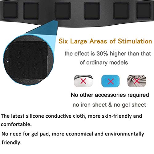 NOBRAND Electroestimulador Muscular Abdominales, USB Recargable EMS Estimulador Muscular Abdominales, para Abdomen/Cintura/Pierna/Brazo no Necesita Almohadillas ni Gel NOBRAND Electroestimulador Muscular Abdominales, USB Recargable EMS Estimulador Muscular Abdominales, para Abdomen/Cintura/Pierna/Brazo no Necesita Almohadillas ni Gel