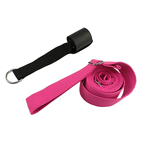 NOBRAND MINGZE Estirador De Piernas, Obtener Más Flexible con La Puerta De Flexibilidad Entrenador, Equipo De Estiramiento Premium para Ballet Danza Gimnasia Taekwondo Cinturón De Yoga (Rosa roja) NOBRAND MINGZE Estirador De Piernas, Obtener Más Flexible con La Puerta De Flexibilidad Entrenador, Equipo De Estiramiento Premium para Ballet Danza Gimnasia Taekwondo Cinturón De Yoga (Rosa roja)