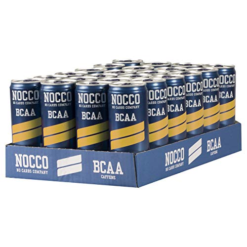 NOCCO BCAA Limon/Lima 24 x 330ml Bebida energética funcional sin azúcar No Carbs Company Enriquecida con vitaminas Con o sin cafeína Bebidas funcionales de sabores para la salud