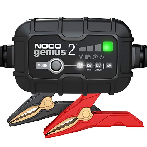 NOCO GENIUS2EU, Inteligente automático de 2A, Cargador 6V y 12V, mantenedor desulfatador de batería con compensación de temperatura NOCO GENIUS2EU, Inteligente automático de 2A, Cargador 6V y 12V, mantenedor desulfatador de batería con compensación de temperatura