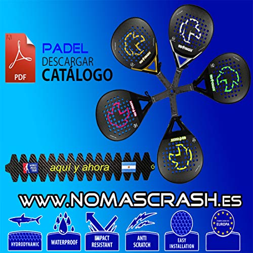 No+Crash Personalizado 100% Carbono - TU Protector Padel con Texto E Imagen