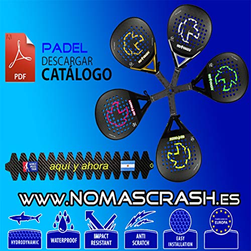 No+Crash Personalizado 100% Carbono - TU Protector Padel con Texto E Imagen No+Crash Personalizado 100% Carbono - TU Protector Padel con Texto E Imagen