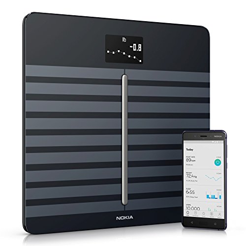 Nokia health Body Cardio - Báscula wifi de salud cardíaca y composición corporal, Negro