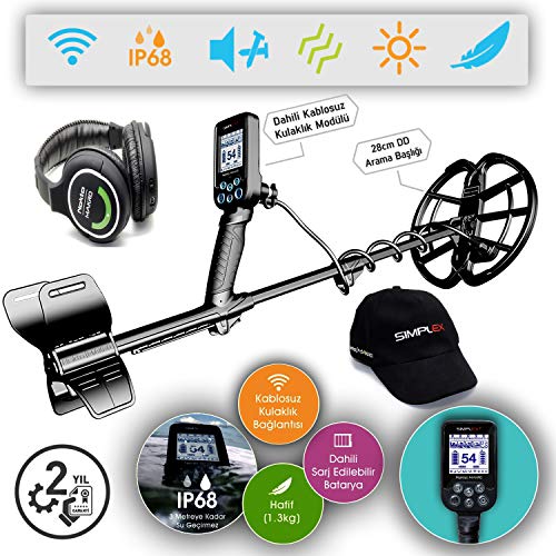 Nokta Makro Simplex+ WHP Detector de agua con bobina de 11 pulgadas y auriculares inalámbricos Nokta Makro Simplex+ WHP Detector de agua con bobina de 11 pulgadas y auriculares inalámbricos