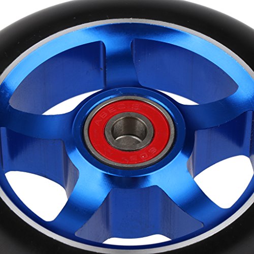 NON 2 Unids de Ruedas Duradero Parte Reempalzable de Scooter de Truco Multiusos - Azul NON 2 Unids de Ruedas Duradero Parte Reempalzable de Scooter de Truco Multiusos - Azul