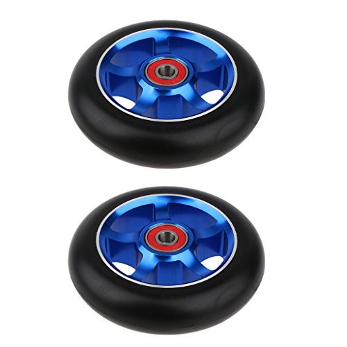 NON 2 Unids de Ruedas Duradero Parte Reempalzable de Scooter de Truco Multiusos - Azul NON 2 Unids de Ruedas Duradero Parte Reempalzable de Scooter de Truco Multiusos - Azul
