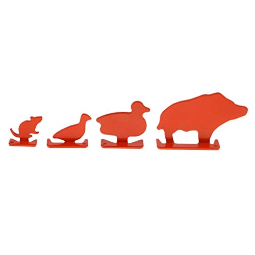 NON 4X Objetivo de Práctica de Tiro Al Blanco Acero Al Carbono Y Mini Silueta Animal NON 4X Objetivo de Práctica de Tiro Al Blanco Acero Al Carbono Y Mini Silueta Animal